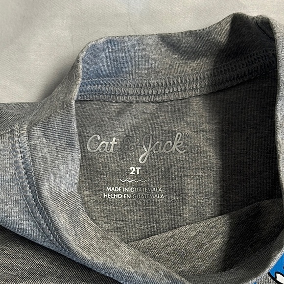 Cat & Jack - LIKE NEW - Charcoal Rashguard Tee - Picture 2 of 3